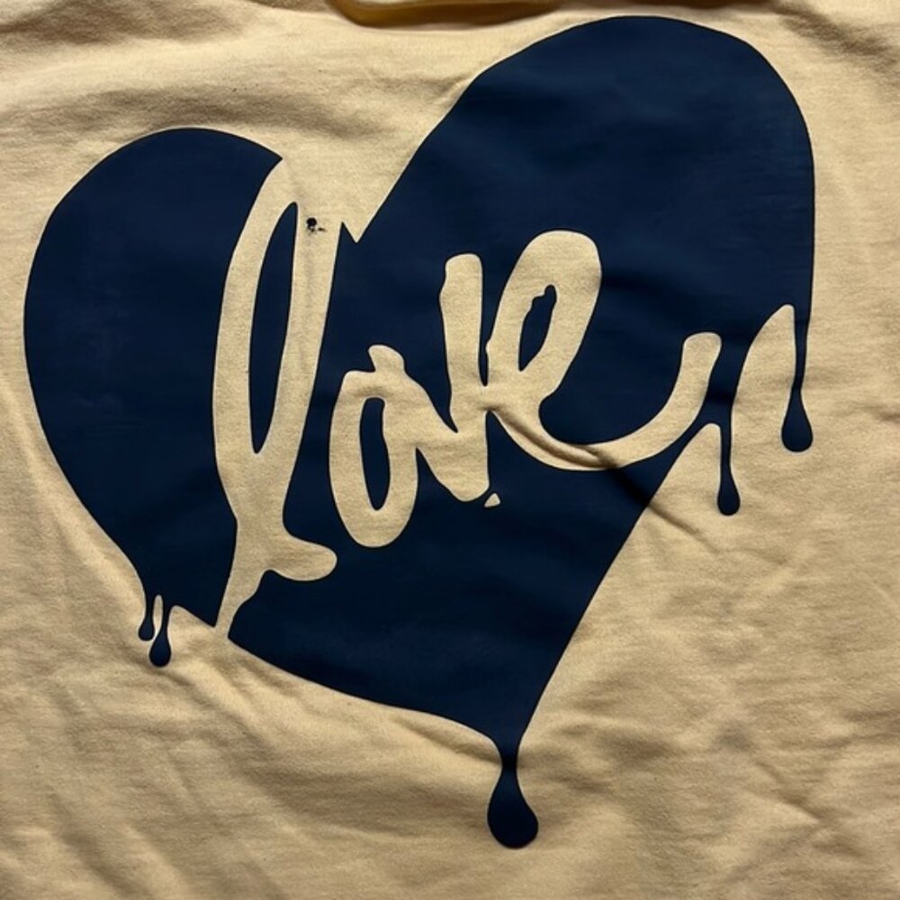 Ruben Rojas Live Through Love Yellow Washed Pullover Unisex Love Hoodie